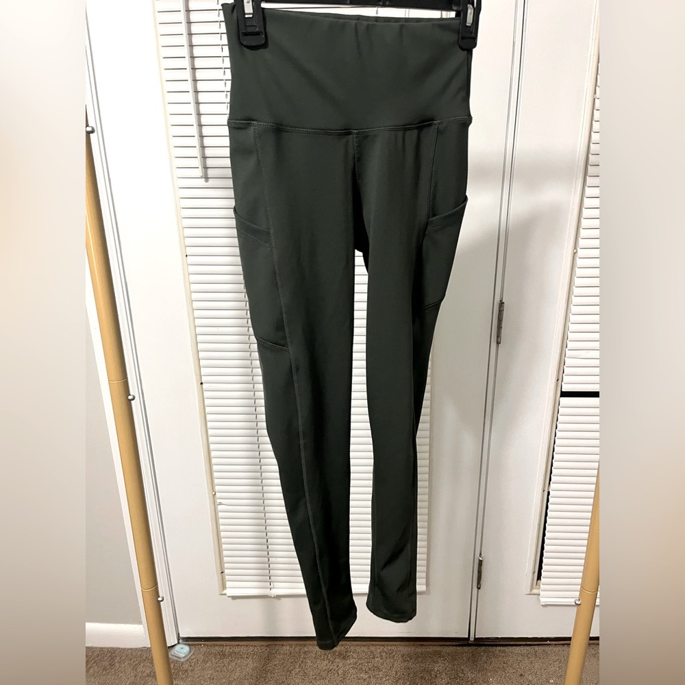 Army Green Leggings with pockets